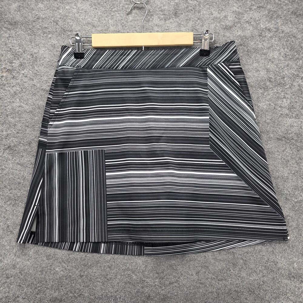 Lady Hagen Skort Womens 6 Black White Stripe Golf Athletic Built-In Shorts